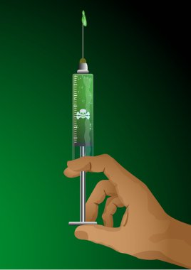Poison Syringe Hand clipart
