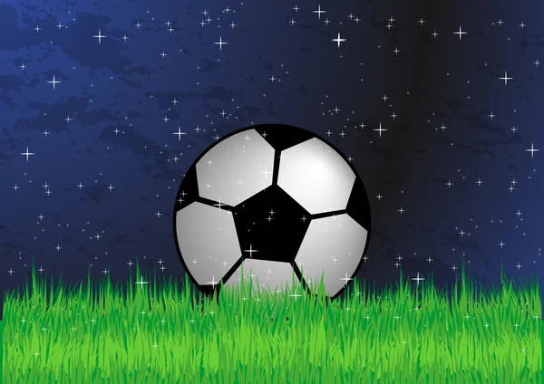 Voetbal en sterren — Stockvector