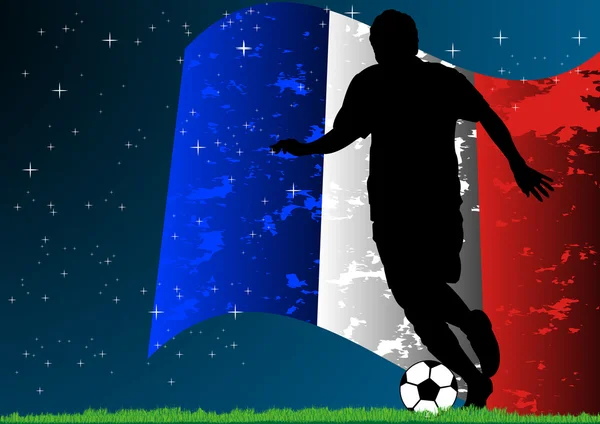 French Soccer — Stock Vector