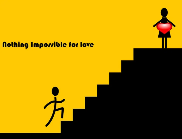 Escaliers d'amour — Image vectorielle