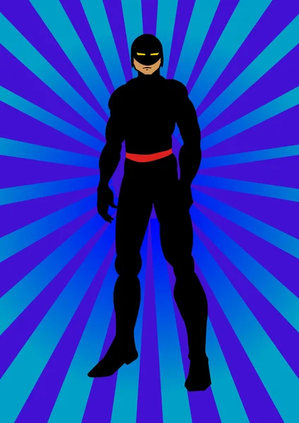 黒の英雄 — ストックベクタ