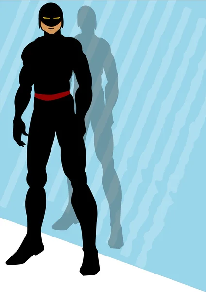 Kahraman siyah 2 — Stok Vektör