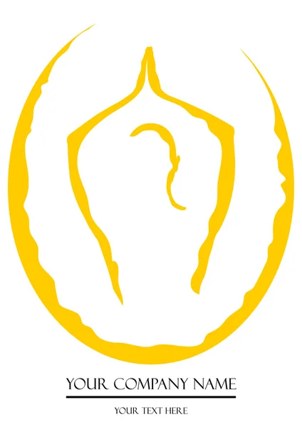 Yoga Logo 2 — Stok Vektör