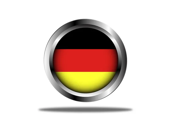Germany Flag Button — Stock Vector