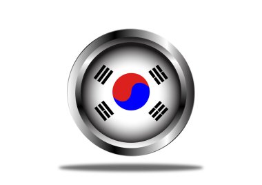 Güney Kore bayrak düğmesi
