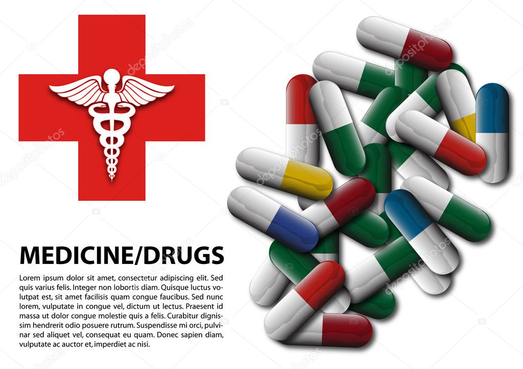 Colorful Capsules or Medicines