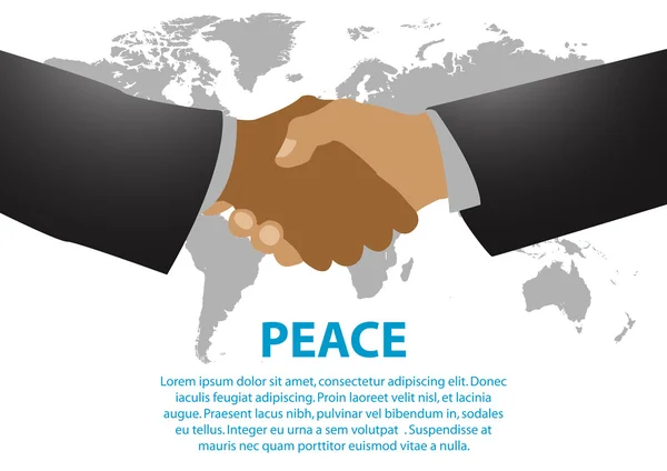 Wereld in vrede — Stockvector