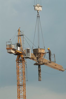 Migrant workers on construction sites in Moscow