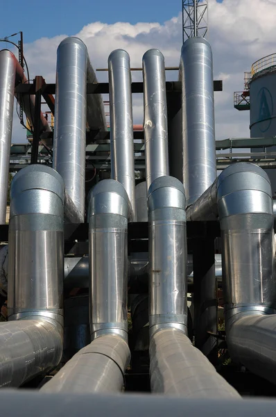 Rysk olja & gas indystry. Khabarovsk raffinering fabriken — Stockfoto