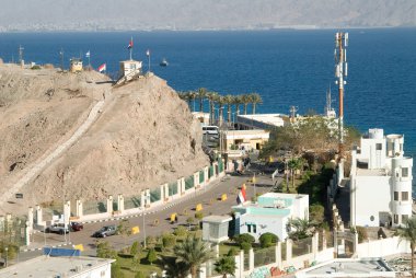 Egyptian-Israeli border on Sinai clipart