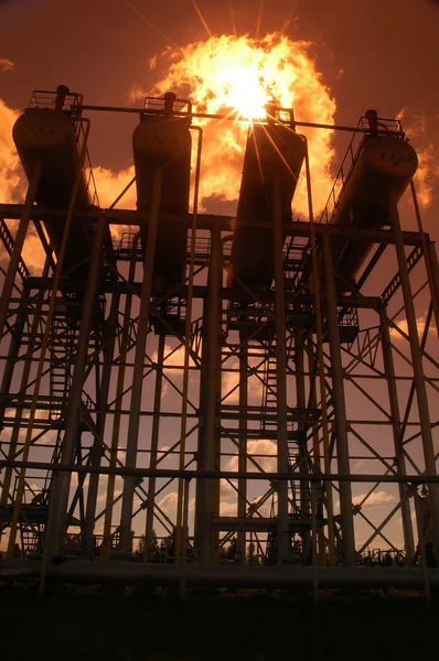 Russland.Ölförderung auf dem Ölfeld der "tatneft oil company" — Stockfoto