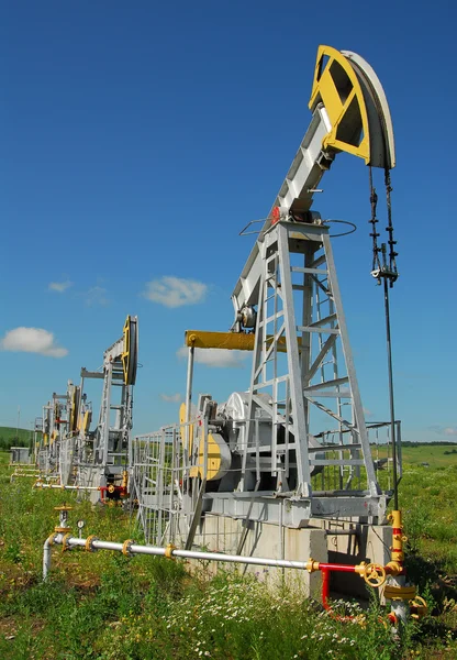 Russland.Ölförderung auf dem Ölfeld — Stockfoto