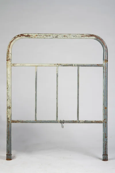 stock image Back of metal bed