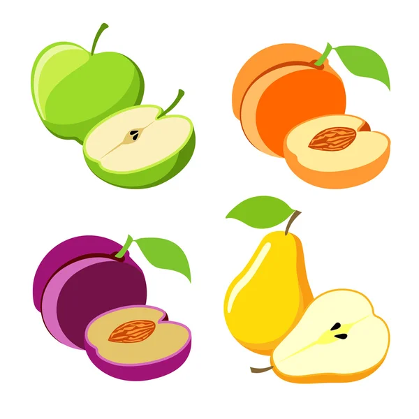 Fruits. — Stock Vector