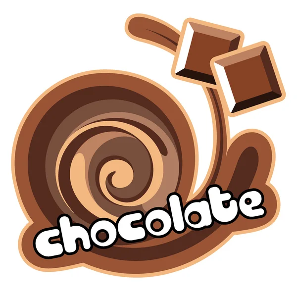 Fondo de chocolate para el diseño de embalaje . — Archivo Imágenes Vectoriales