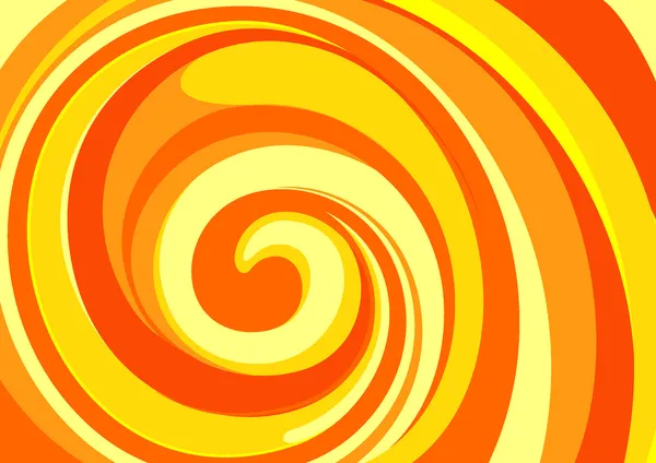 Vecteur tourbillon fond orange . — Image vectorielle