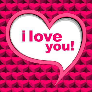 Vector valentines background with heart. clipart