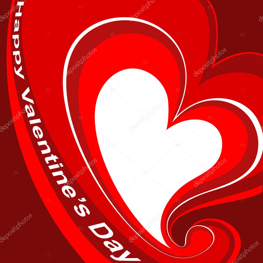 Vector valentines background with heart.
