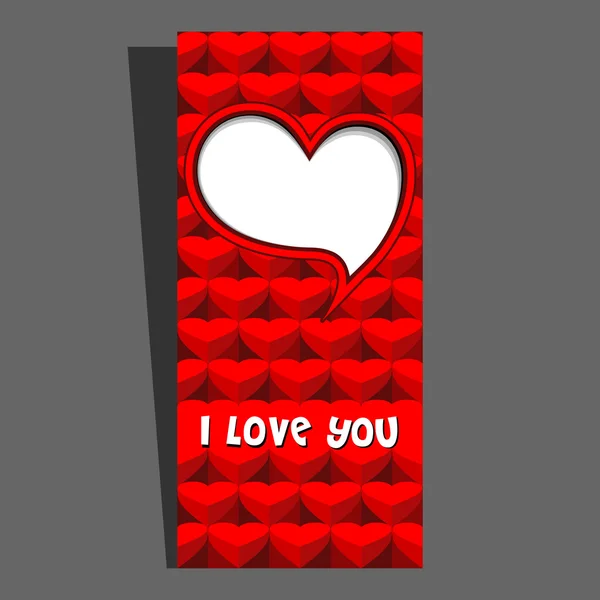 Vektor valentines Hintergrund mit Herz. — Stockvektor