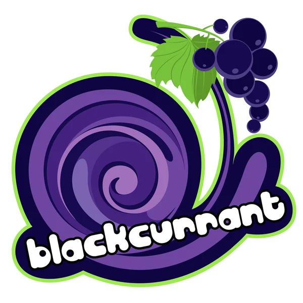 Cocktail blackcurrant. — Stock Vector