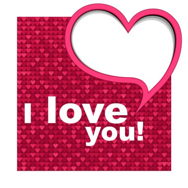 Valentines background with heart. clipart