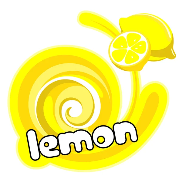 Gelato al limone . — Vettoriale Stock
