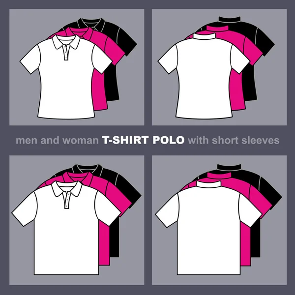 Modèles de T-shirts . — Image vectorielle