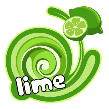 Lime. Background for design of packing. clipart