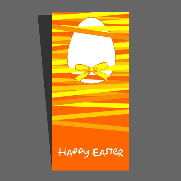 Carte de Pâques avec oeuf . — Image vectorielle