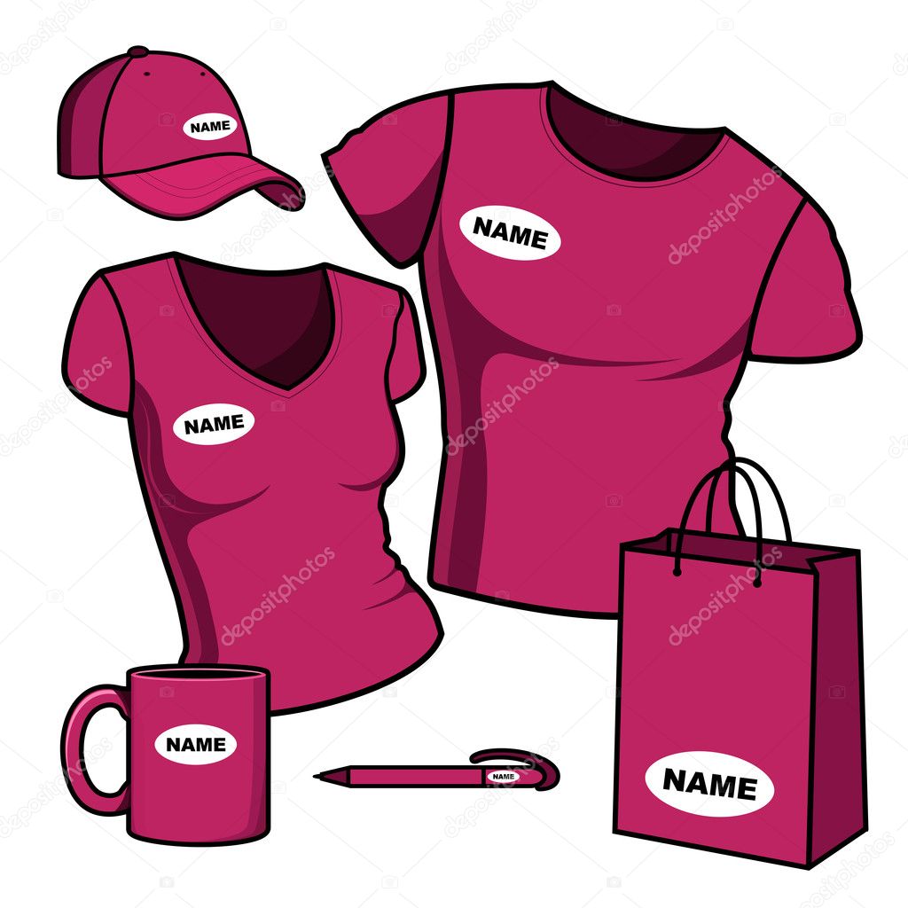 Business template. T-shirt men and women.