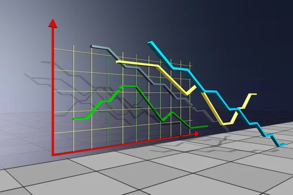 Economische indicatoren volume illustratie — Stockfoto
