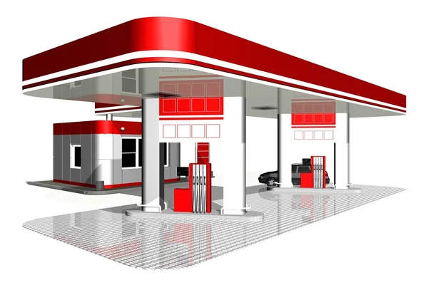 Gasoline station — Stock Photo, Image