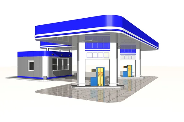Benzine station — Stockfoto