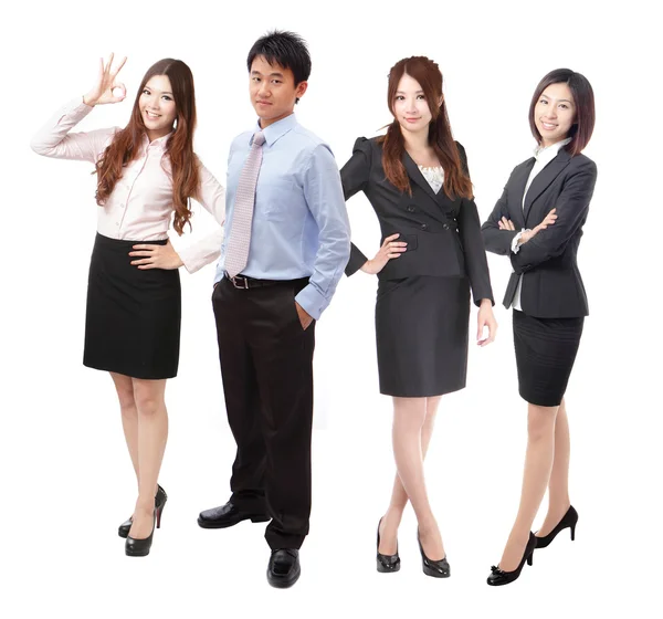 Successful Business team group crowd full length — Stock Photo, Image