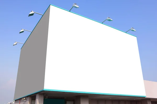 Μεγάλο λευκό κενό billboard — Φωτογραφία Αρχείου