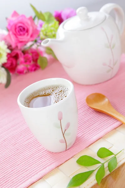 Fericire ceai timp — Fotografie, imagine de stoc