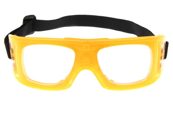 Желтые защитные очки для глаз — стоковое фото
