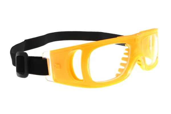 Yellow protect eye goggles — Stock Photo, Image
