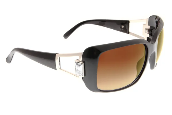 Moda isolata occhiali da sole marroni su sfondo bianco — Foto Stock