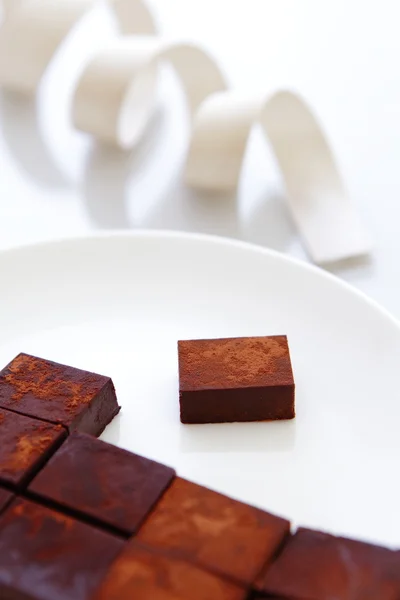 Vynikající ruční sladká čokoláda — Stock fotografie