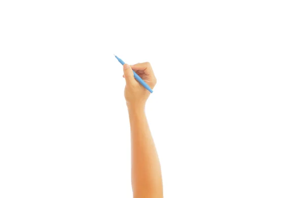 Hand with a pen (write) — Stock Photo, Image