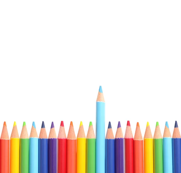 Colorful pencils isolated — Stock Photo, Image