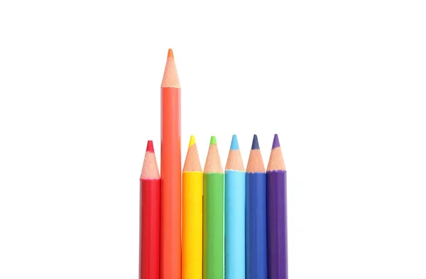 Colorful pencils isolated — Stock Photo, Image