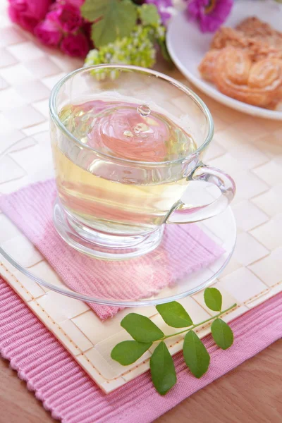 Tempo di tè raffinato e piacevole — Foto Stock