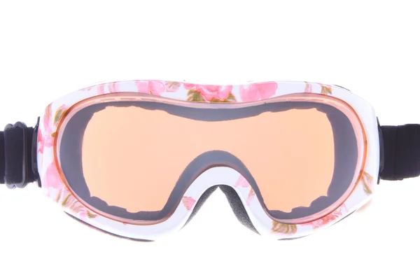 Розовые лыжные очки — стоковое фото