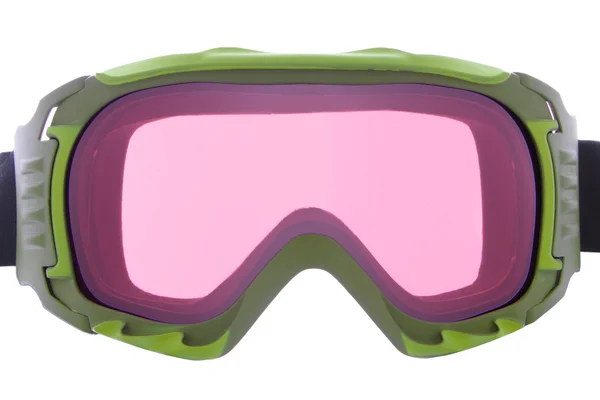 Yeşil moda Kayak gözlüğü — Stok fotoğraf