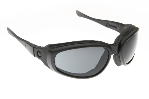 Модні чорні спортивні сонцезахисні окуляри — стокове фото