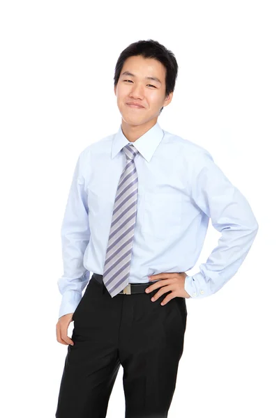 Young business man with confident smile — Stock Photo, Image