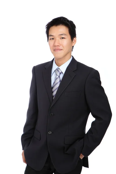 Joven hombre de negocios con sonrisa segura —  Fotos de Stock