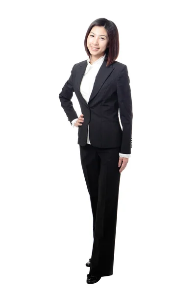 Full length Business woman confident smile standing — Stock Photo, Image